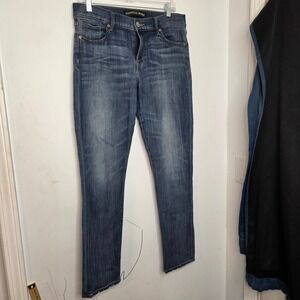 Express Jeans‎ Womens 12R Super Skinny Mid Rise Medium Wash Blue Denim Stretch